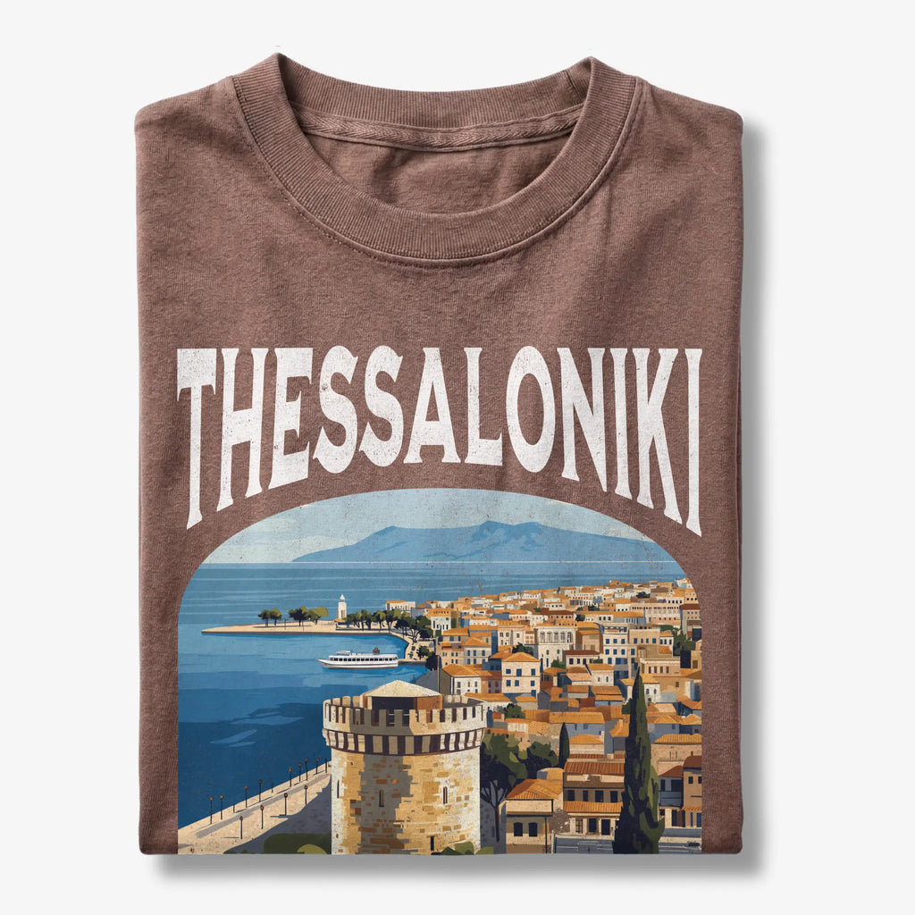 Thessalonki Greece Vintage Travel Poster T-Shirt