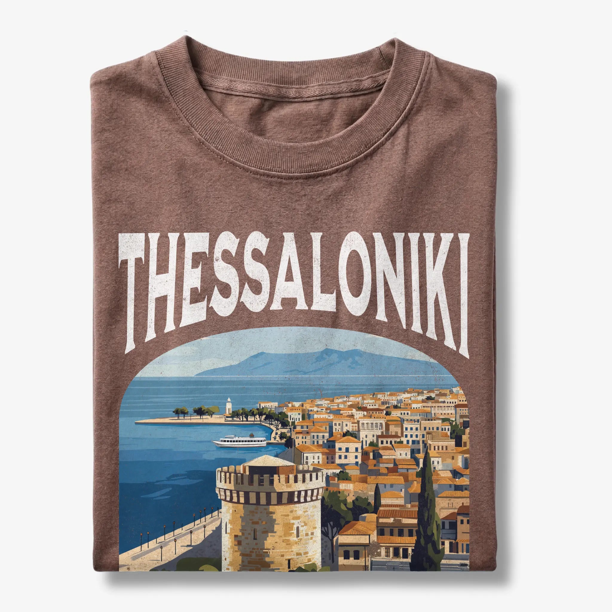 Thessalonki Greece Vintage Travel Poster T-Shirt