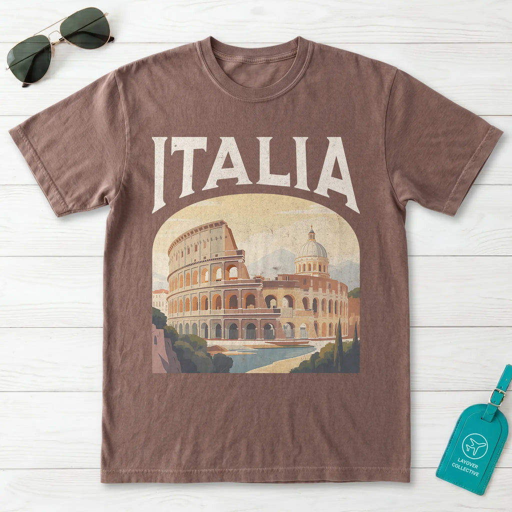 Italia Vintage Travel Poster T-Shirt