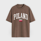Poland Collegiate Flag T-Shirt
