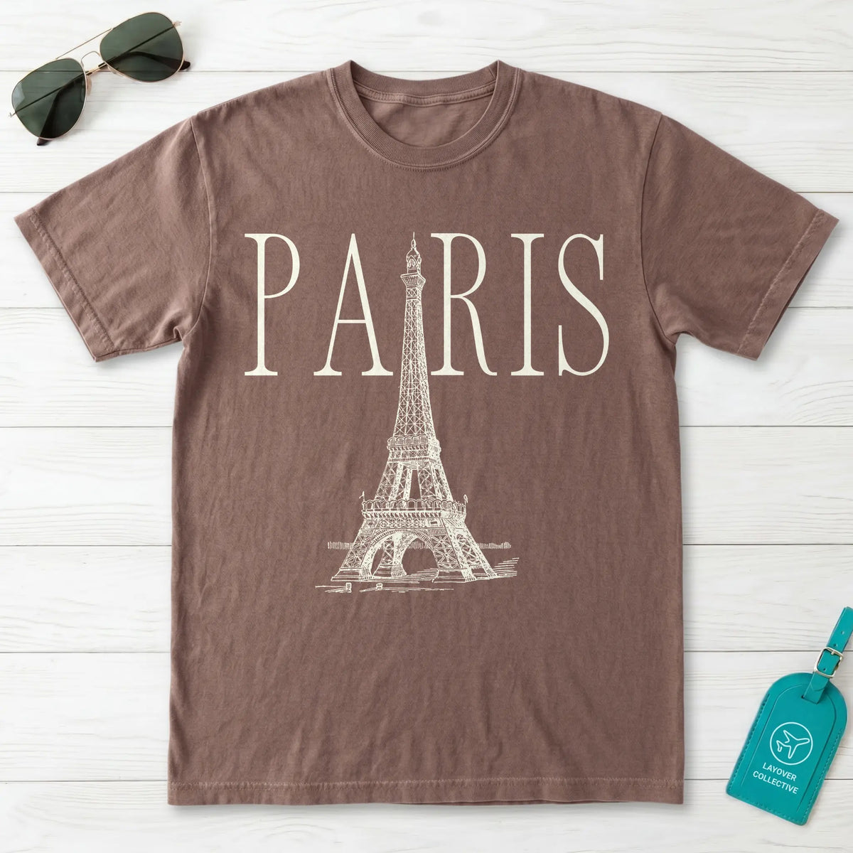 Paris Eiffel Tower Sketch T-Shirt