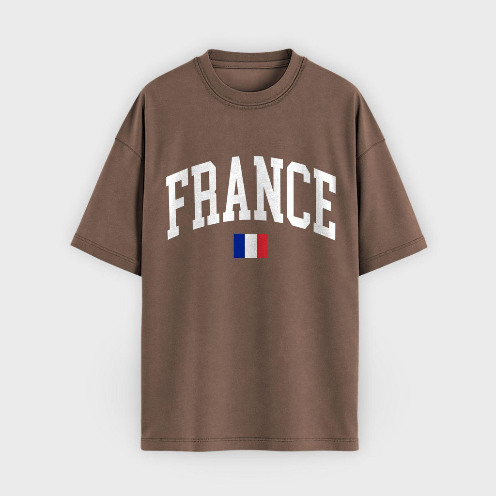 France Collegiate Flag T-Shirt