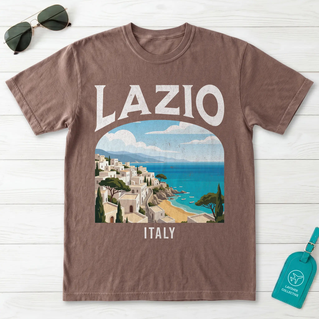 Lazio Italy Vintage Travel Poster T-Shirt