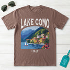 Lake Como Italy Vintage Travel Poster T-Shirt