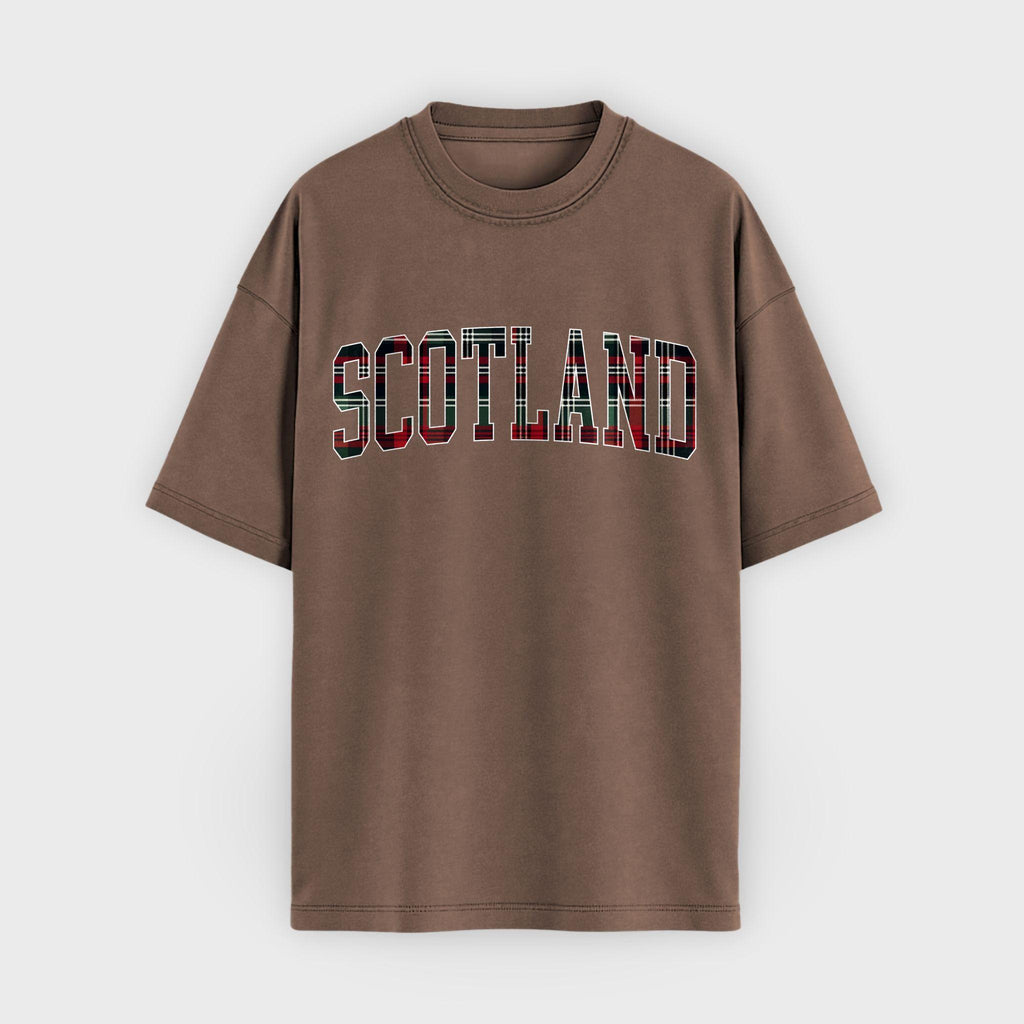 Scotland Tartan Letter T-Shirt