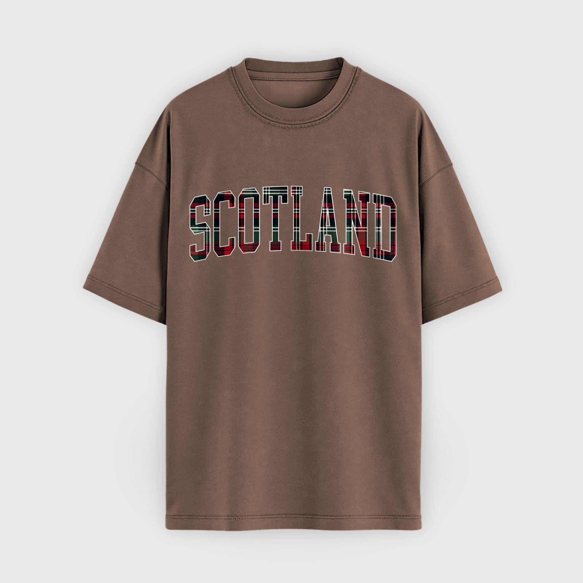 Scotland Tartan Letter T-Shirt