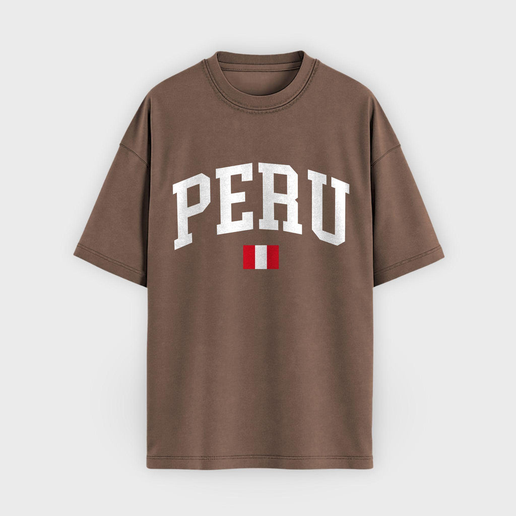 Peru Collegiate Flag T-Shirt