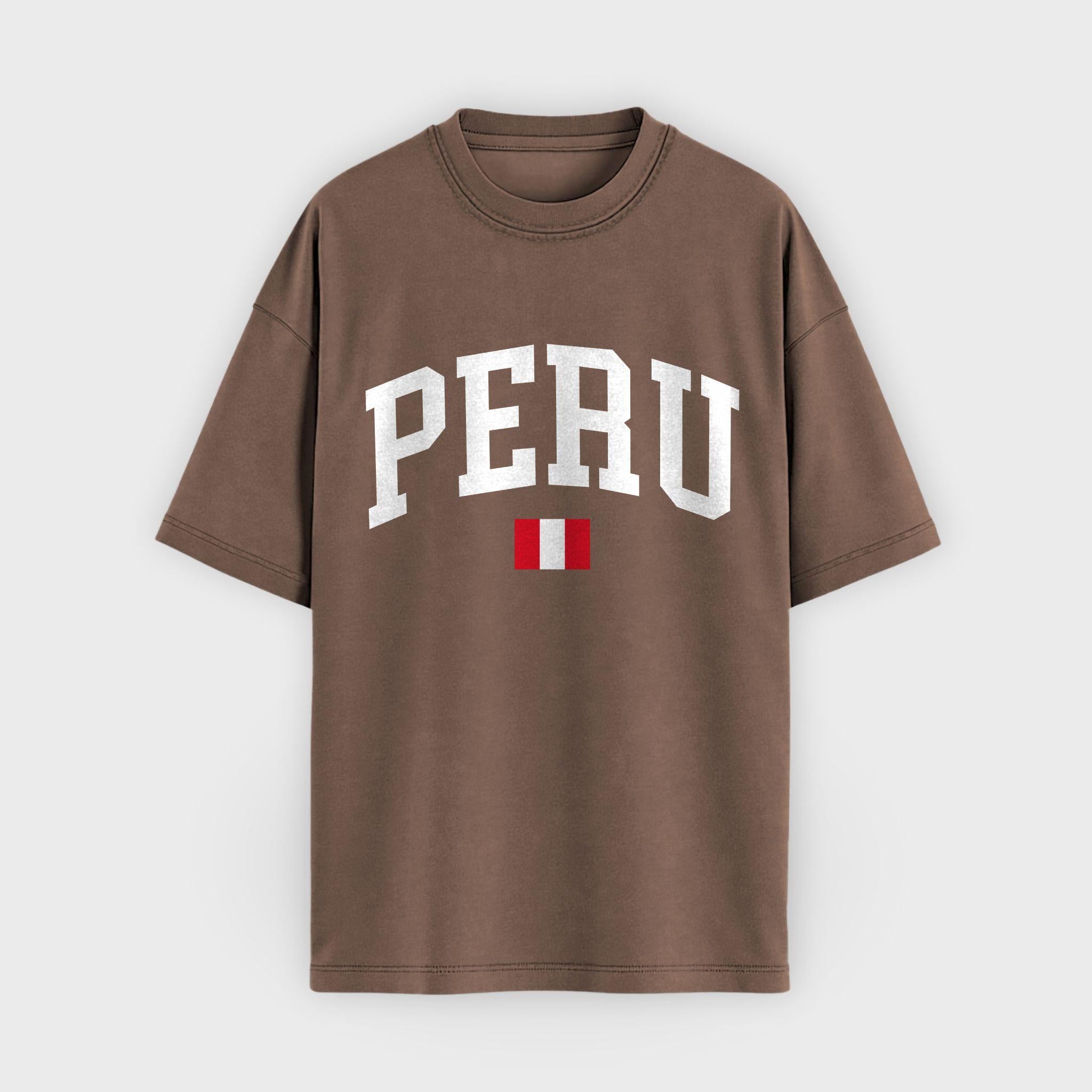 Peru Collegiate Flag T-Shirt
