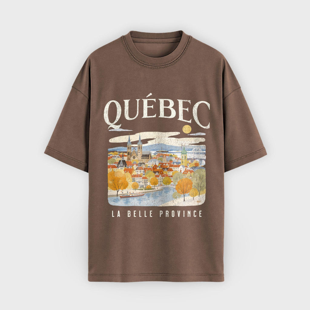 Quebec Vintage Travel Graphic T-Shirt