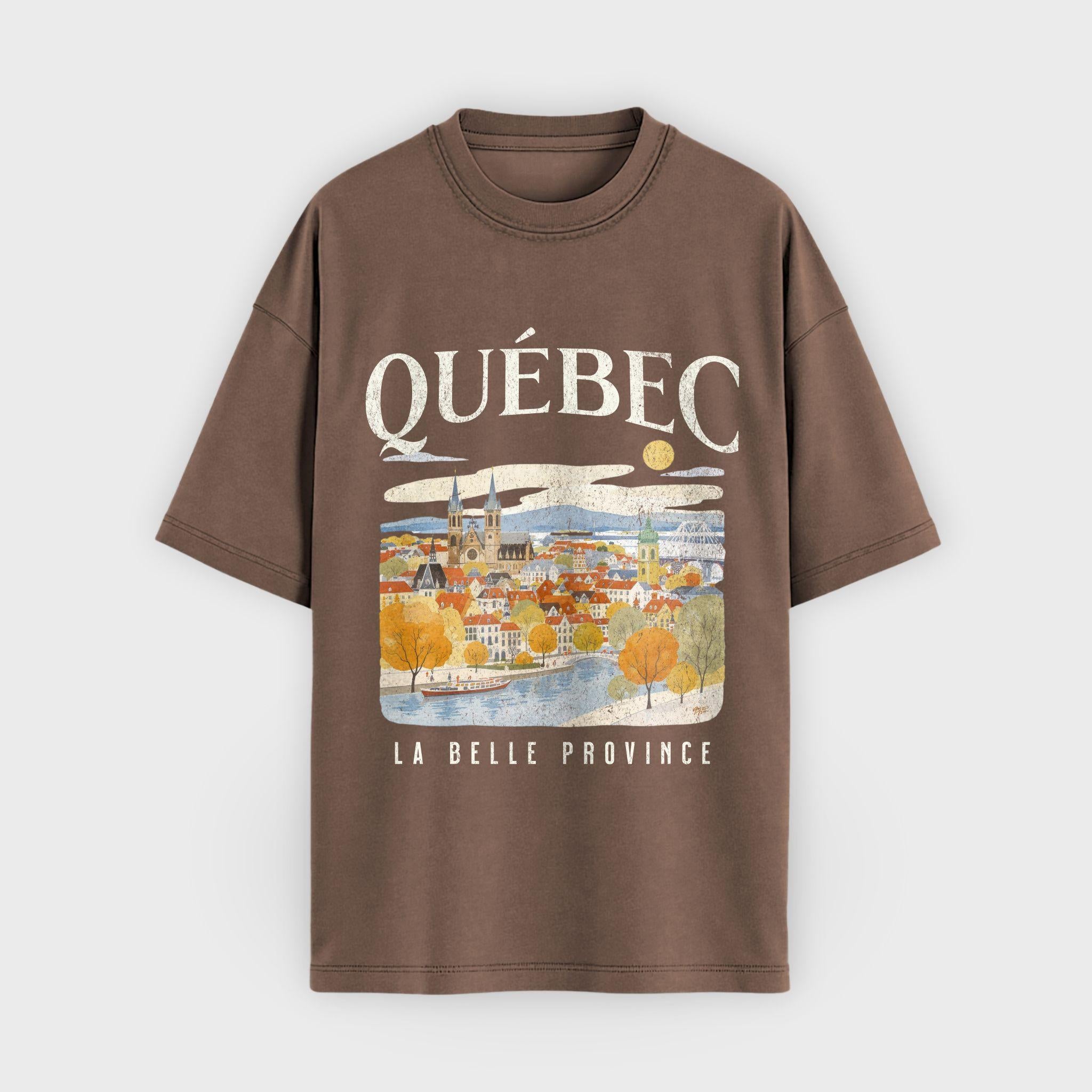 Quebec Vintage Travel Graphic T-Shirt