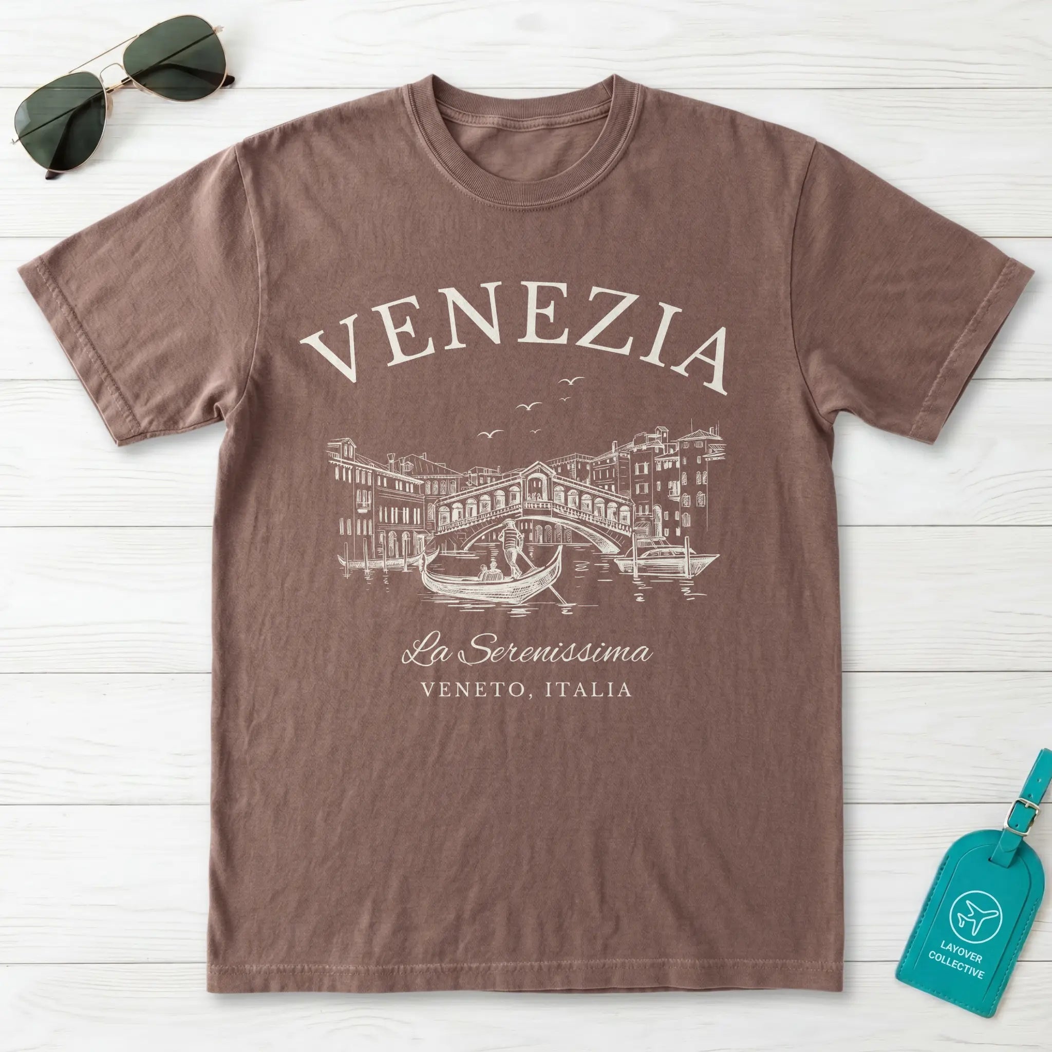 Venice Vintage Sketch T-Shirt
