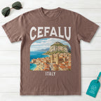 Cefalu Italy Vintage Travel Poster T-Shirt