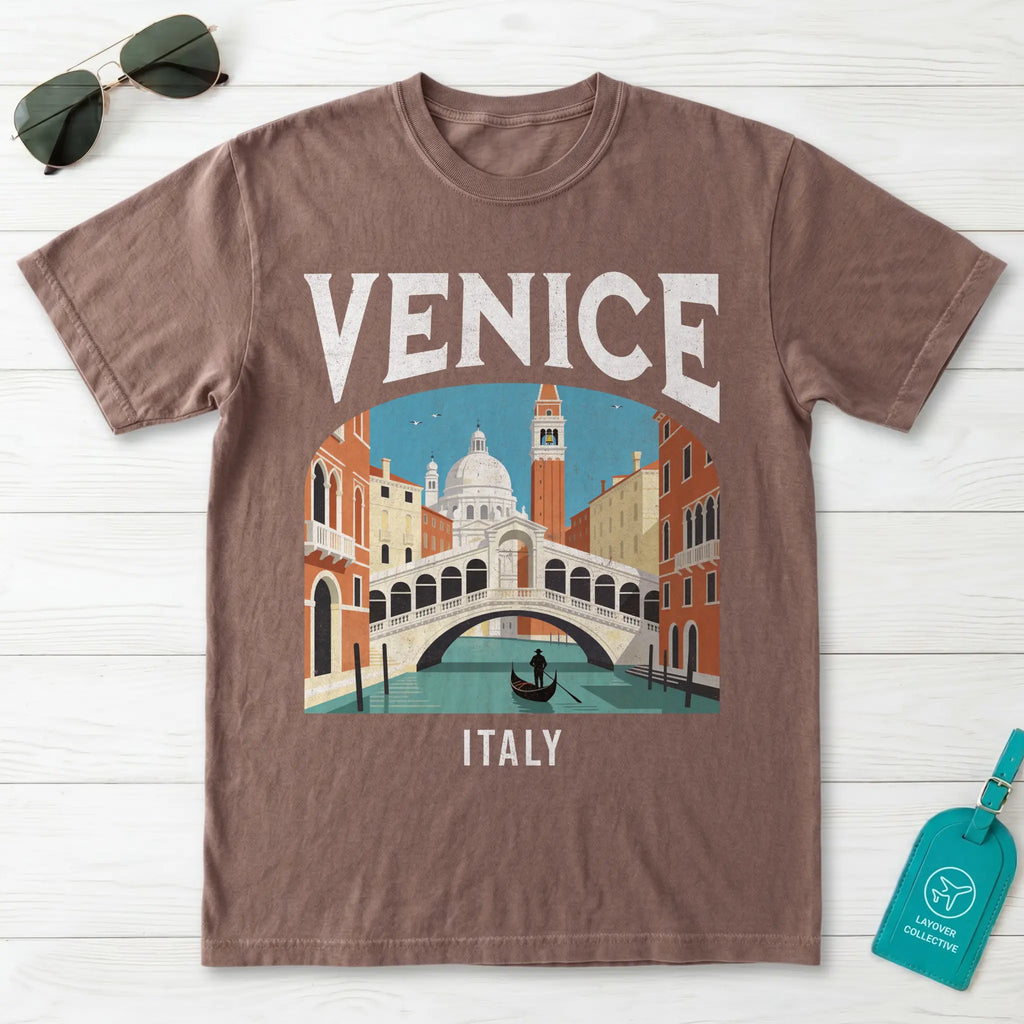 Venice Italy Vintage Travel Poster T-Shirt