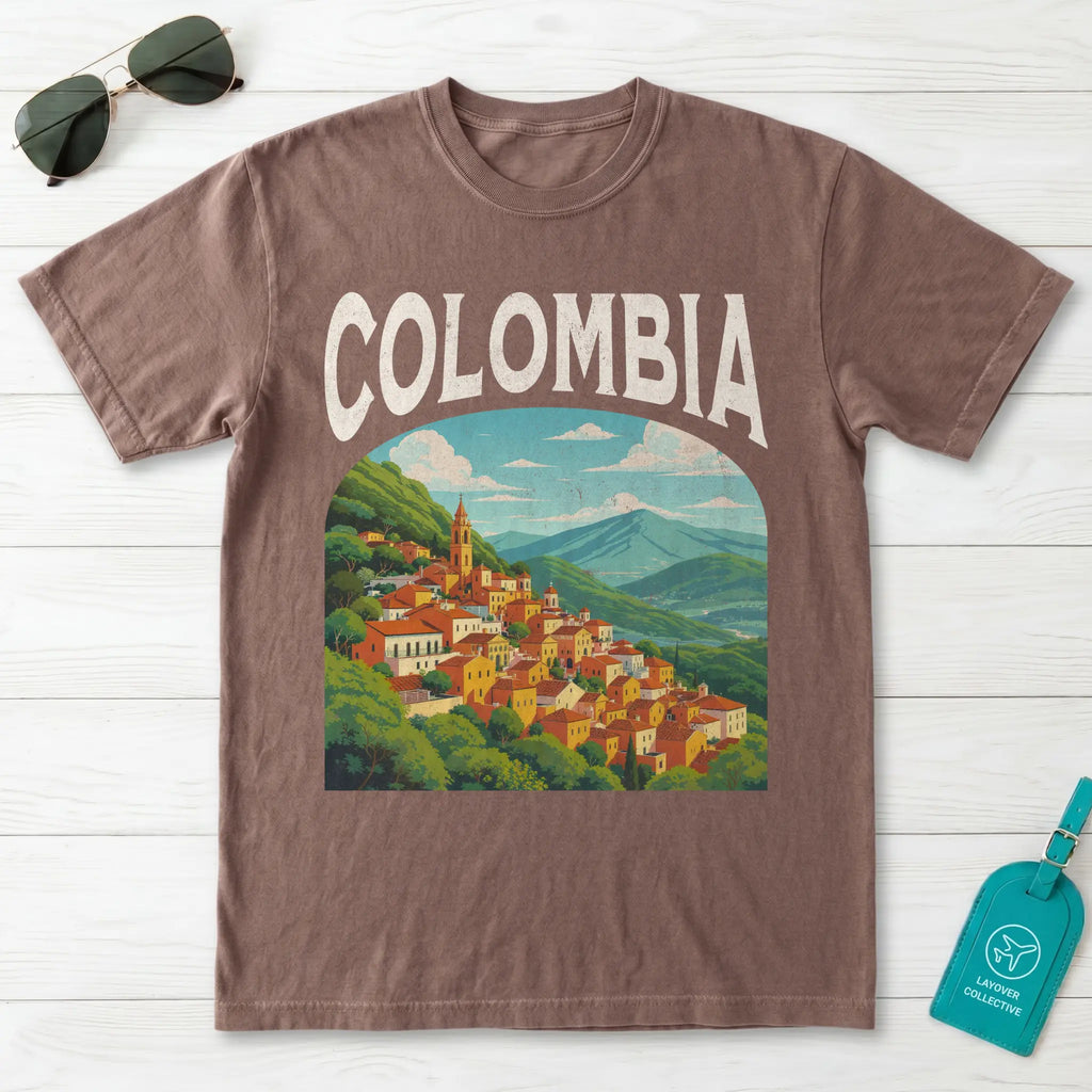 Colombia Vintage Travel Poster T-Shirt