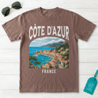 Côte d'Azur France Vintage Travel Poster T-Shirt