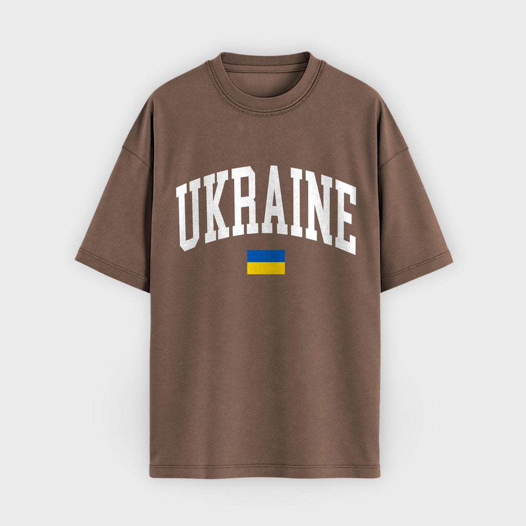 Ukraine Collegiate Flag T-Shirt