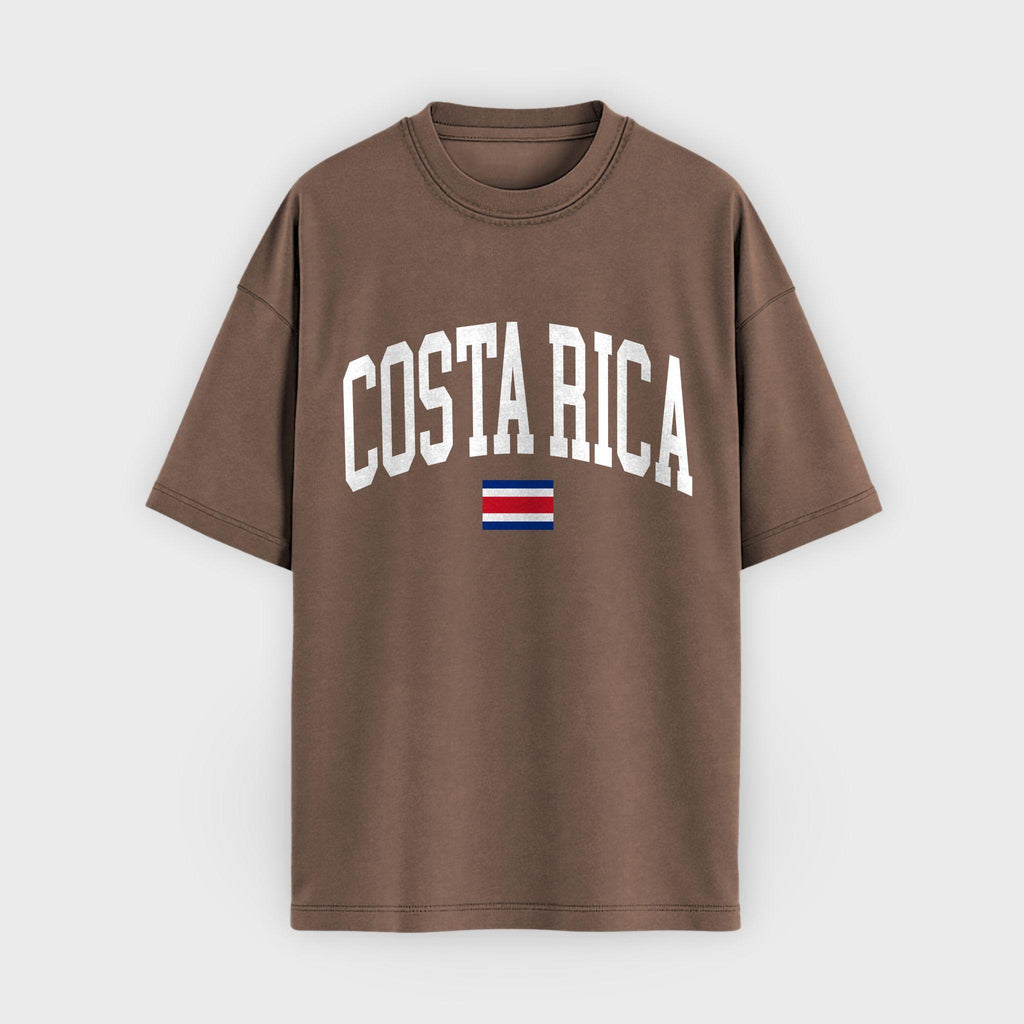 Costa Rica Collegiate Flag T-Shirt