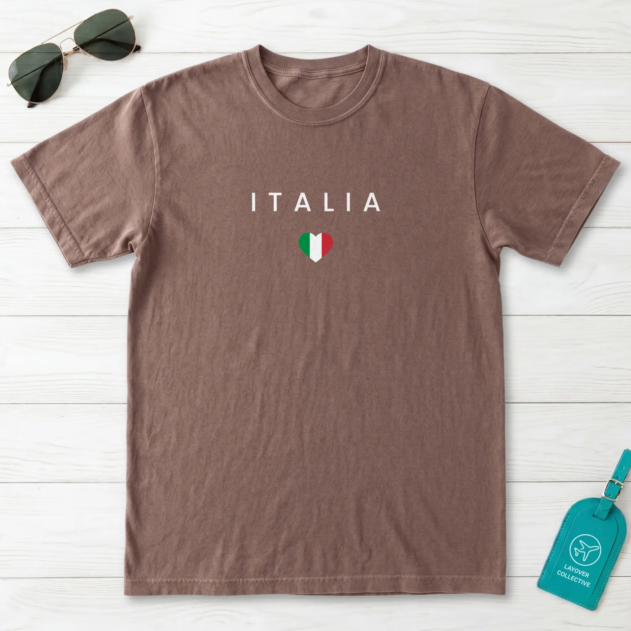 Italy Minimal Flag T-Shirt