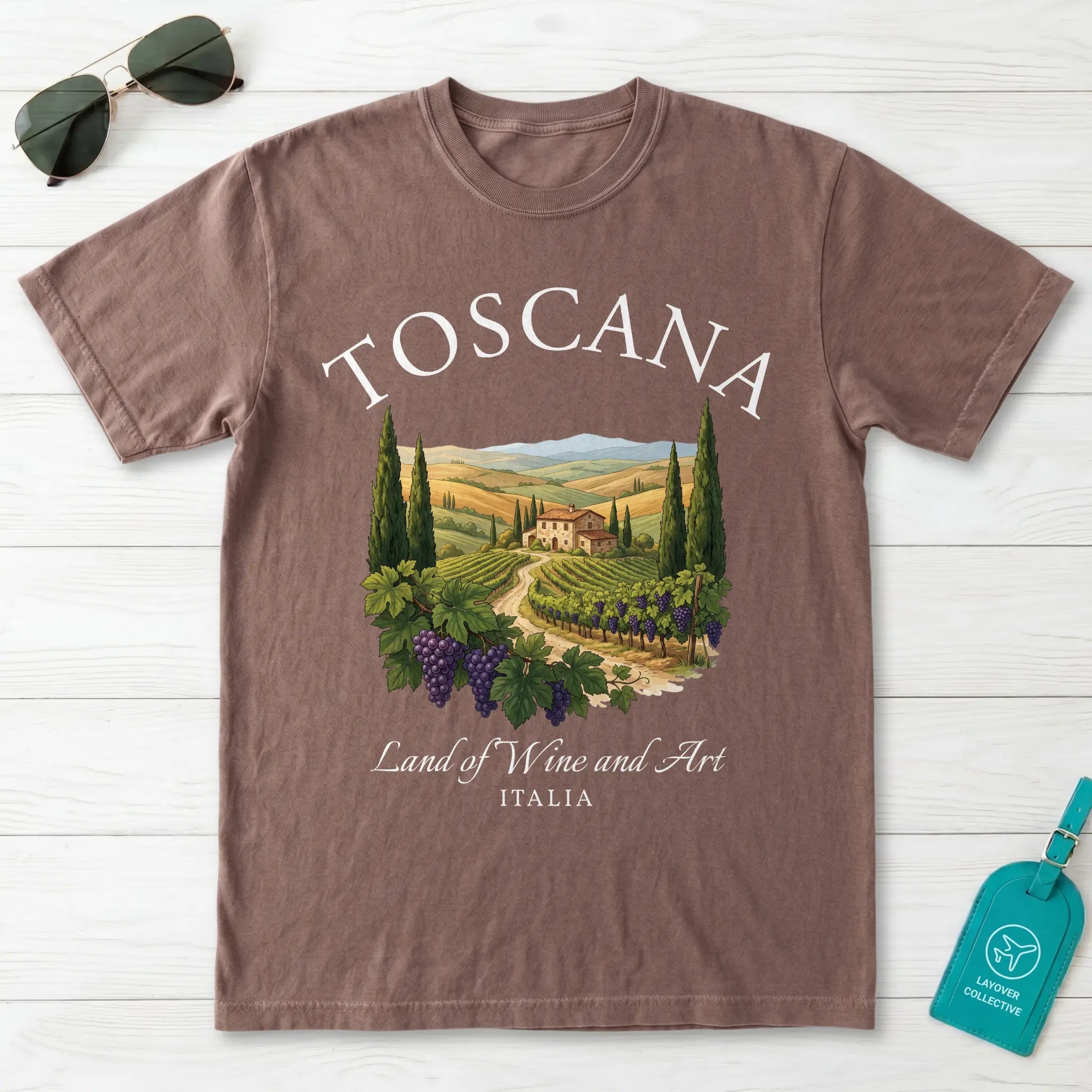Toscana Italia Vineyard T-Shirt