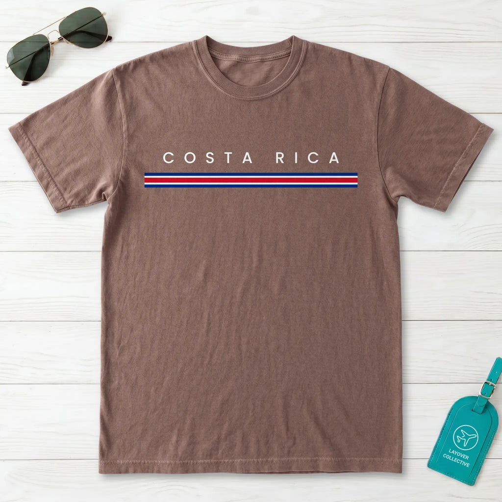 Costa Rica Flagline T-Shirt