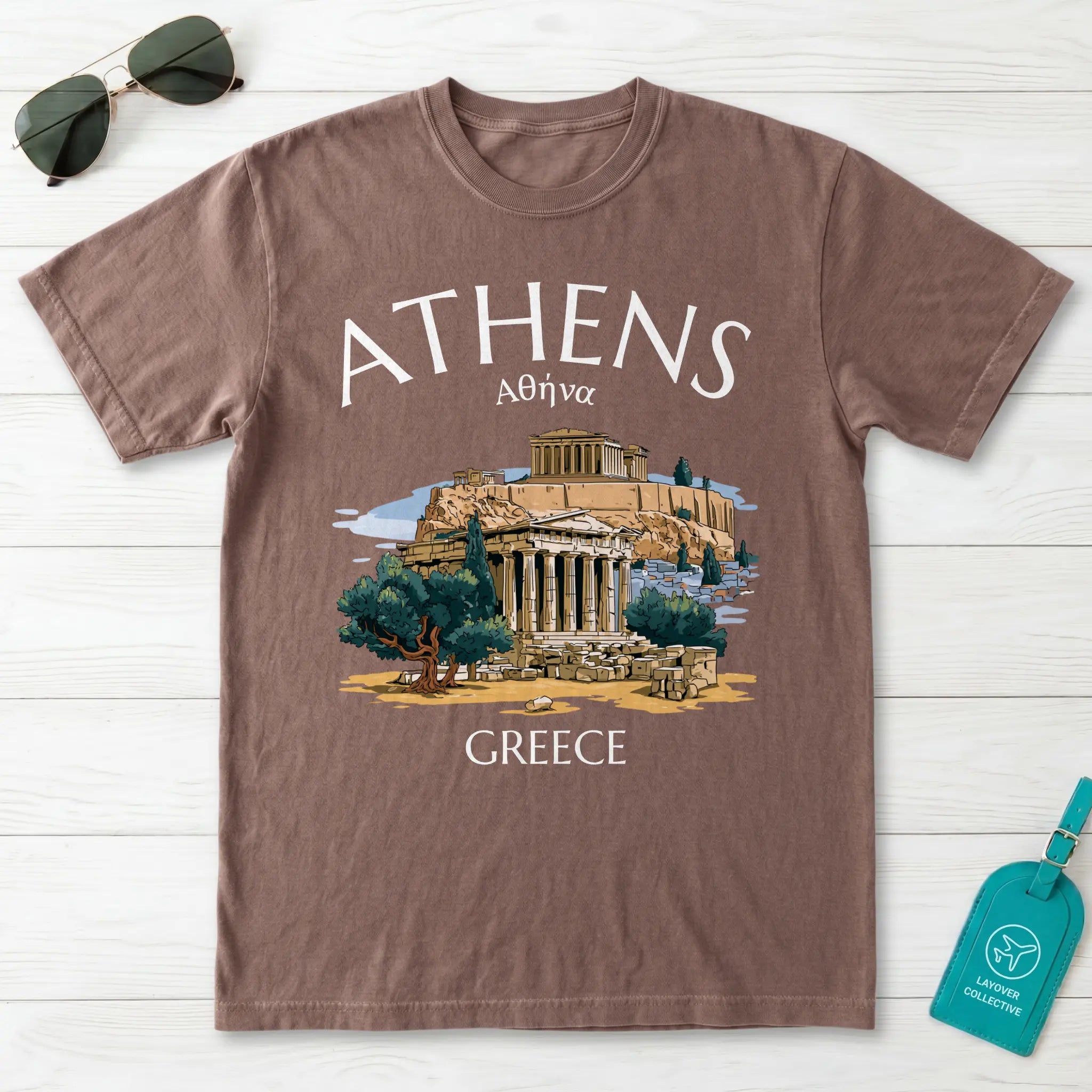 Athens Greece Acropolis Parthenon Graphic T-Shirt