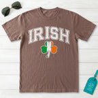 Irish Shamrock Flag Collegiate T-Shirt