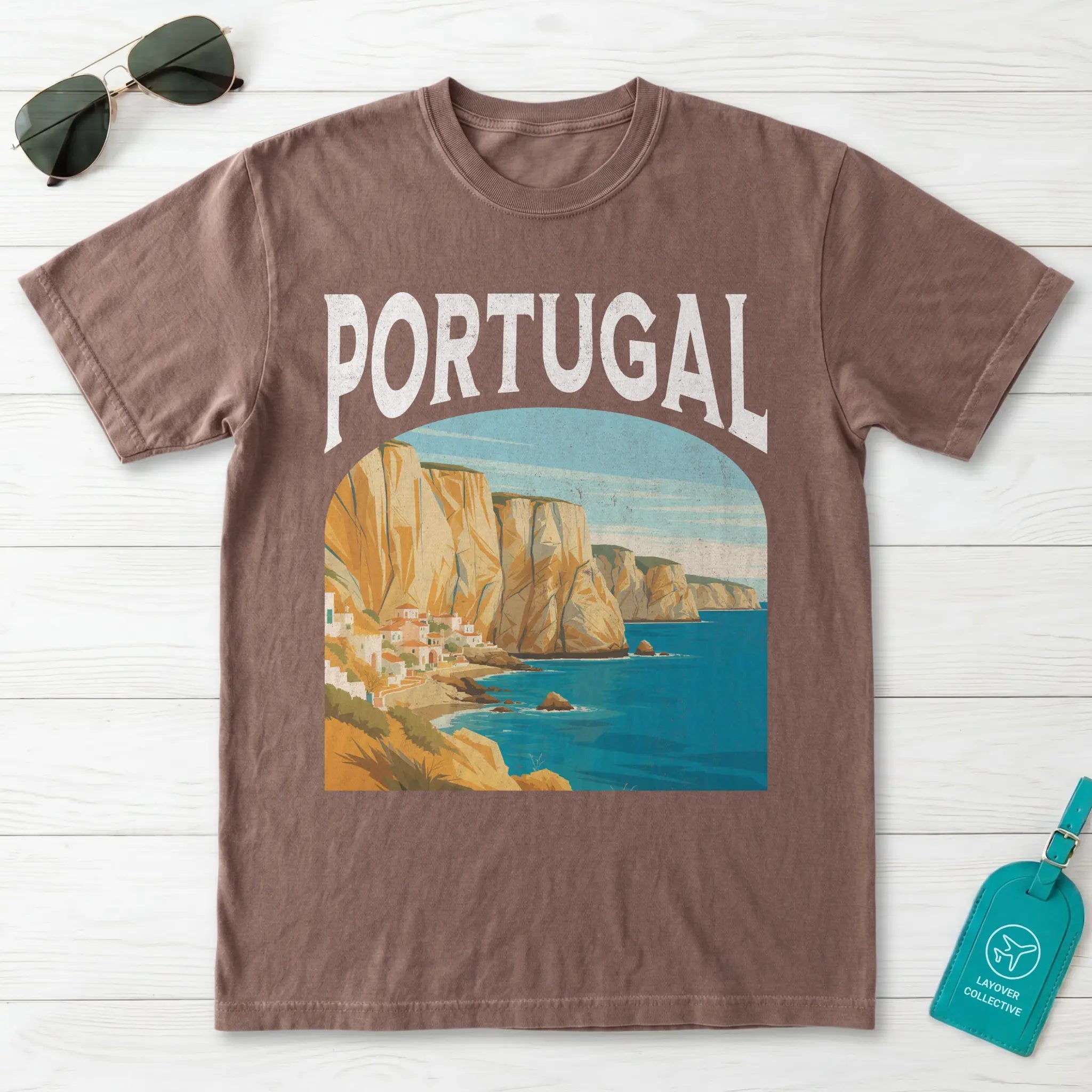 Portugal Vintage Travel Poster T-Shirt