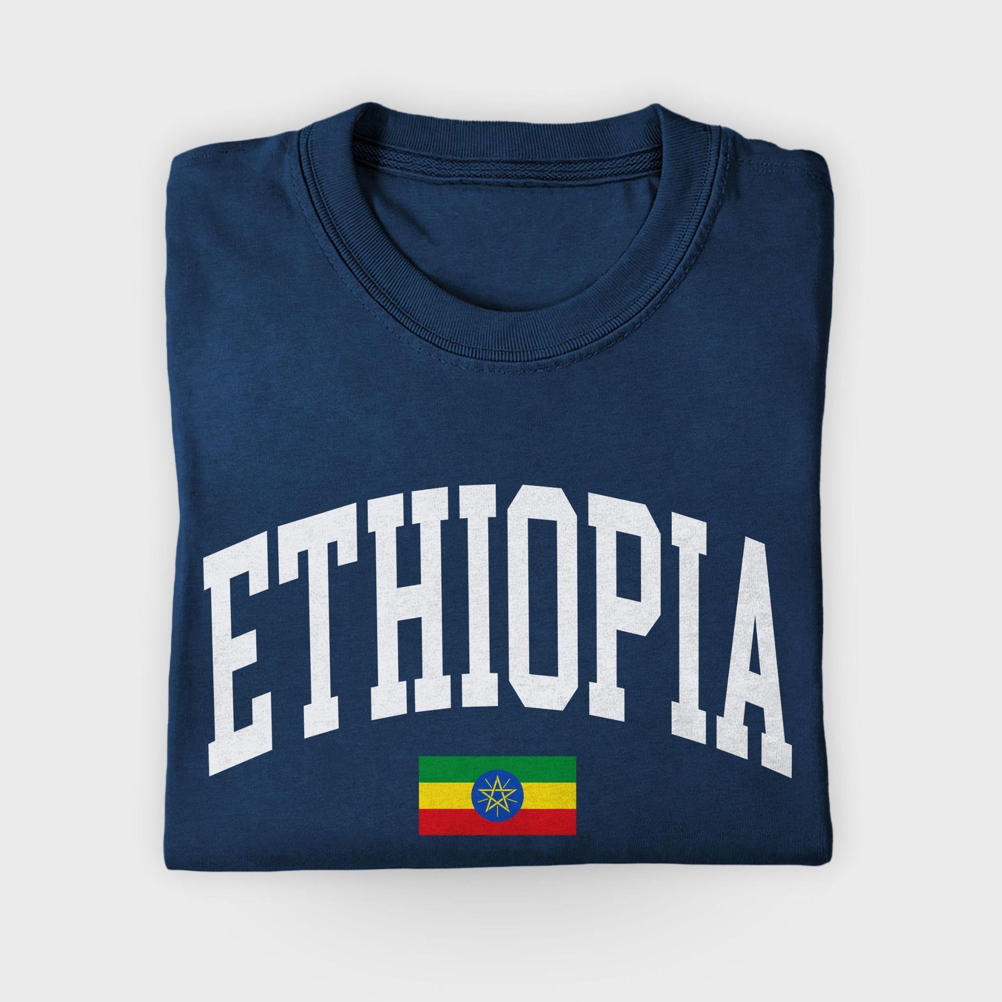 Ethiopia Collegiate Flag T-Shirt