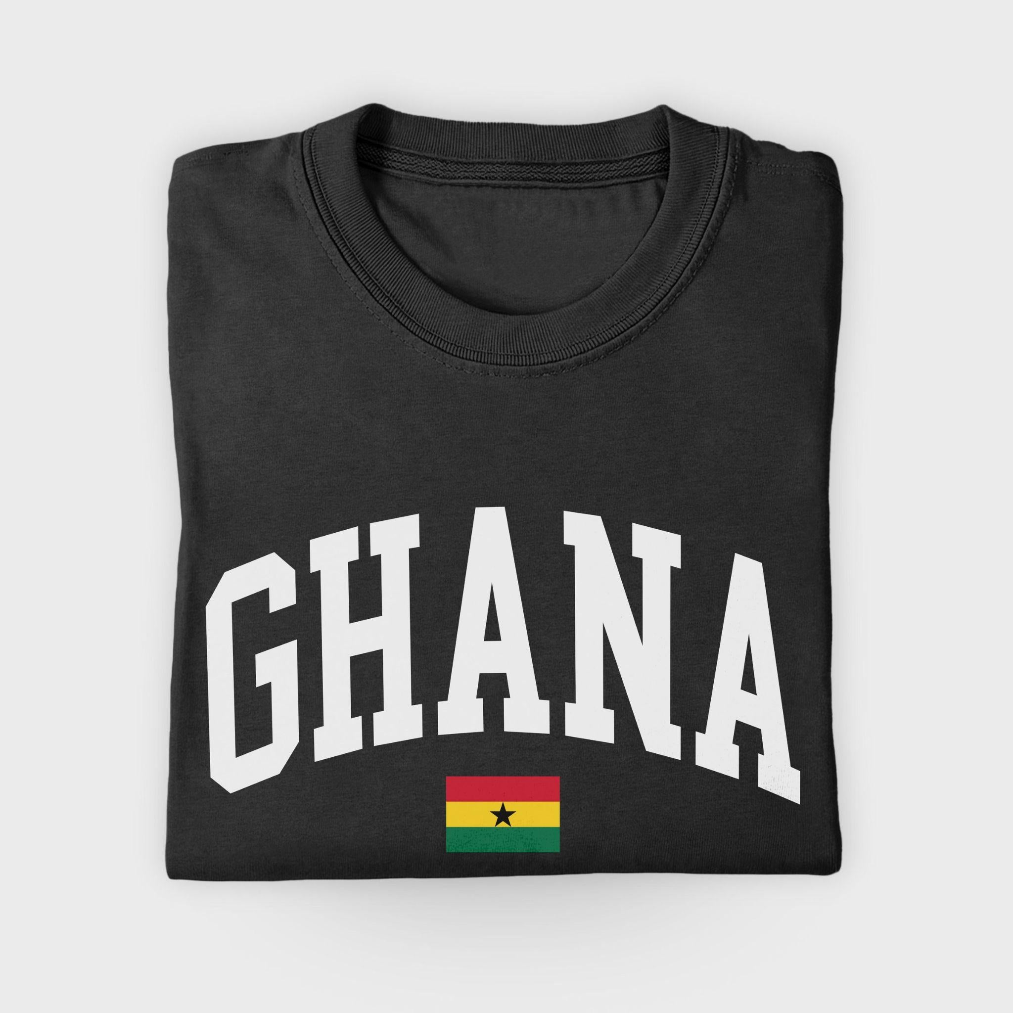 Ghana Collegiate Flag T-Shirt