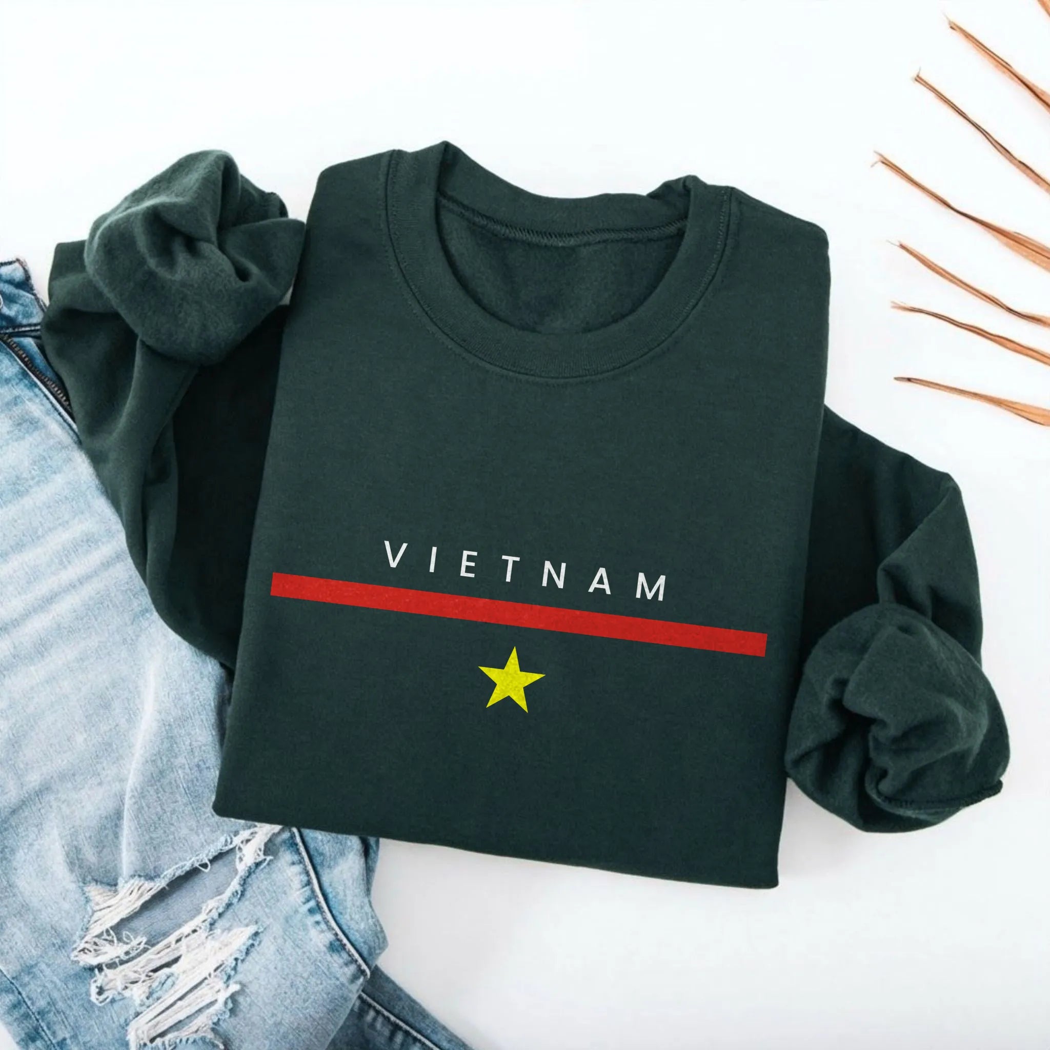 Vietnam Flagline Sweatshirt