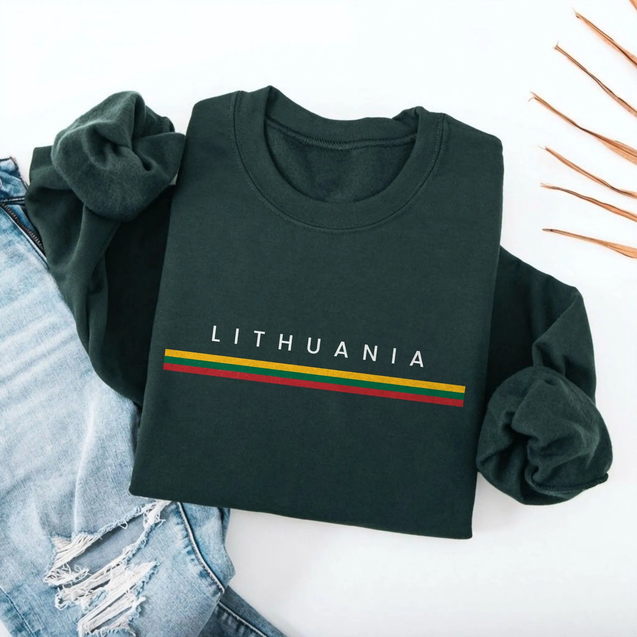 Lithuania Flagline Sweatshirt