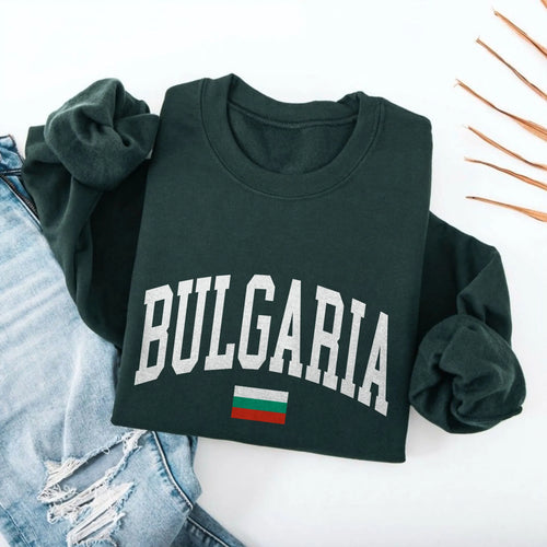Bulgaria Collegiate Flag Sweatshirt