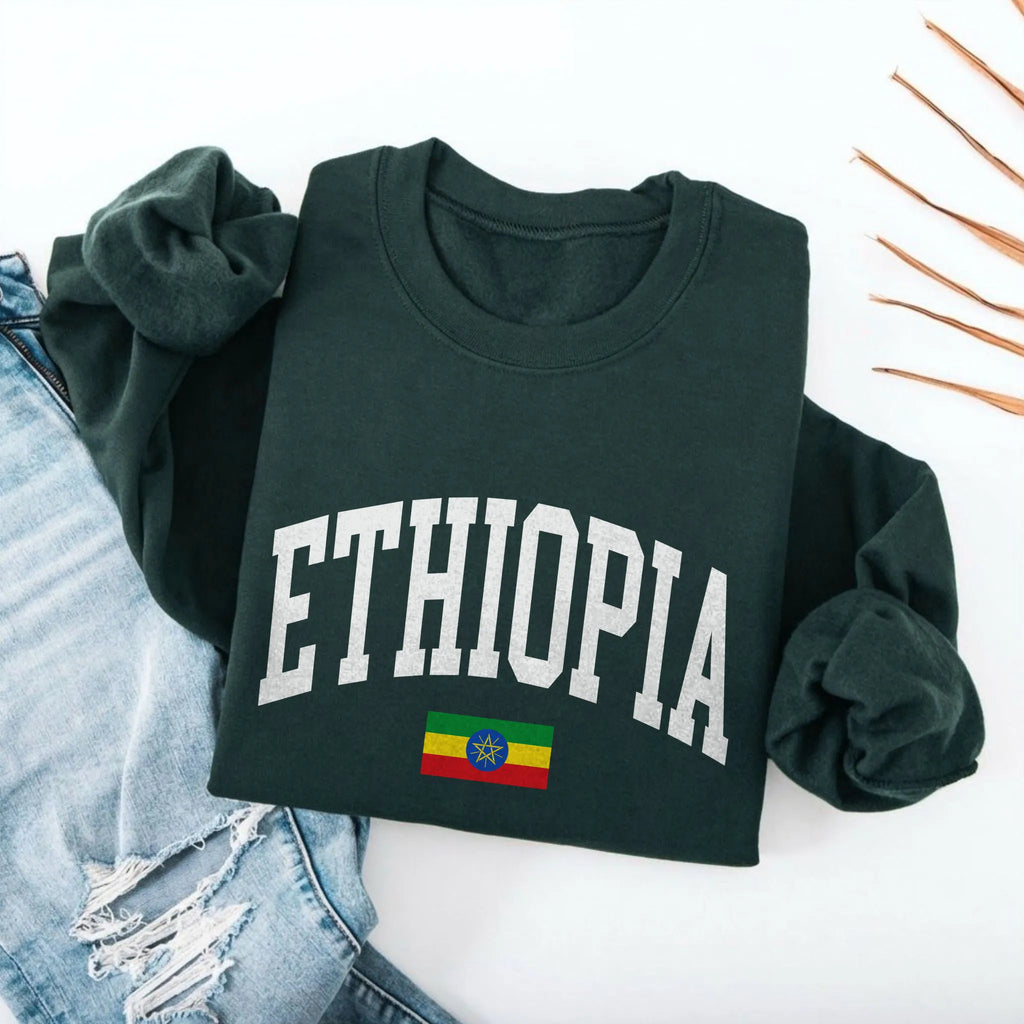 Ethiopia Collegiate Flag Sweatshirt