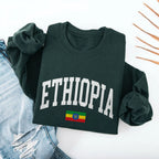 Ethiopia Collegiate Flag Sweatshirt