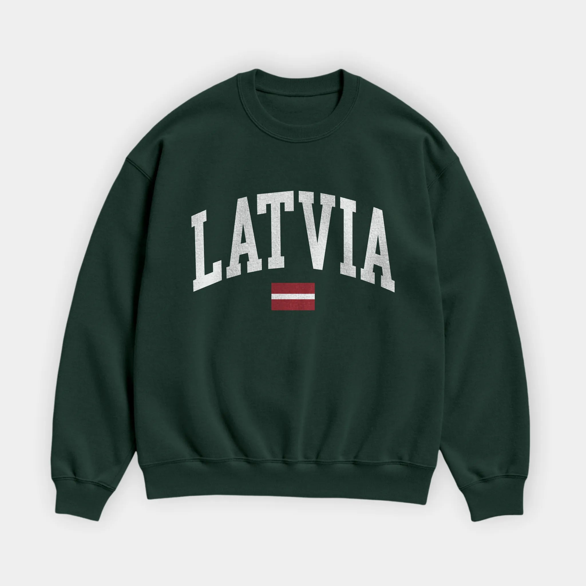 Latvia Collegiate Flag Sweatshirt