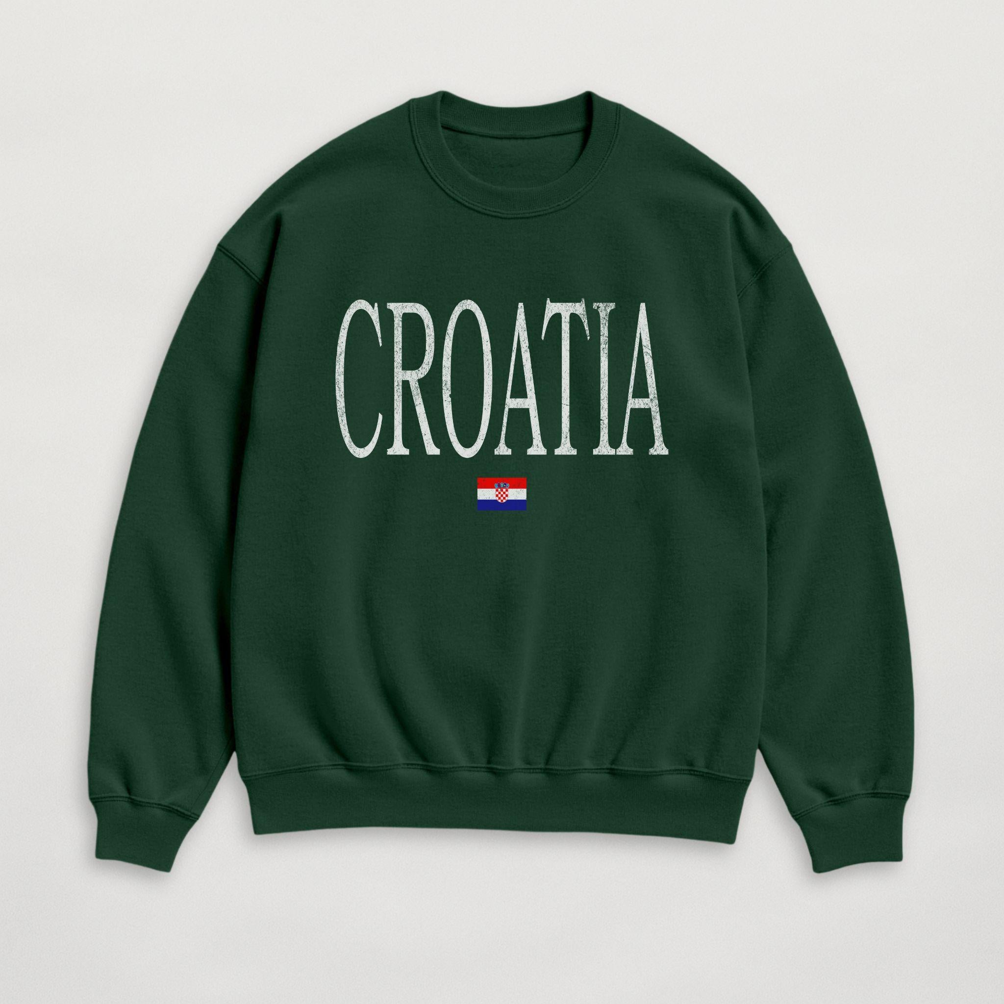 Distressed Croatia Sweatshirt