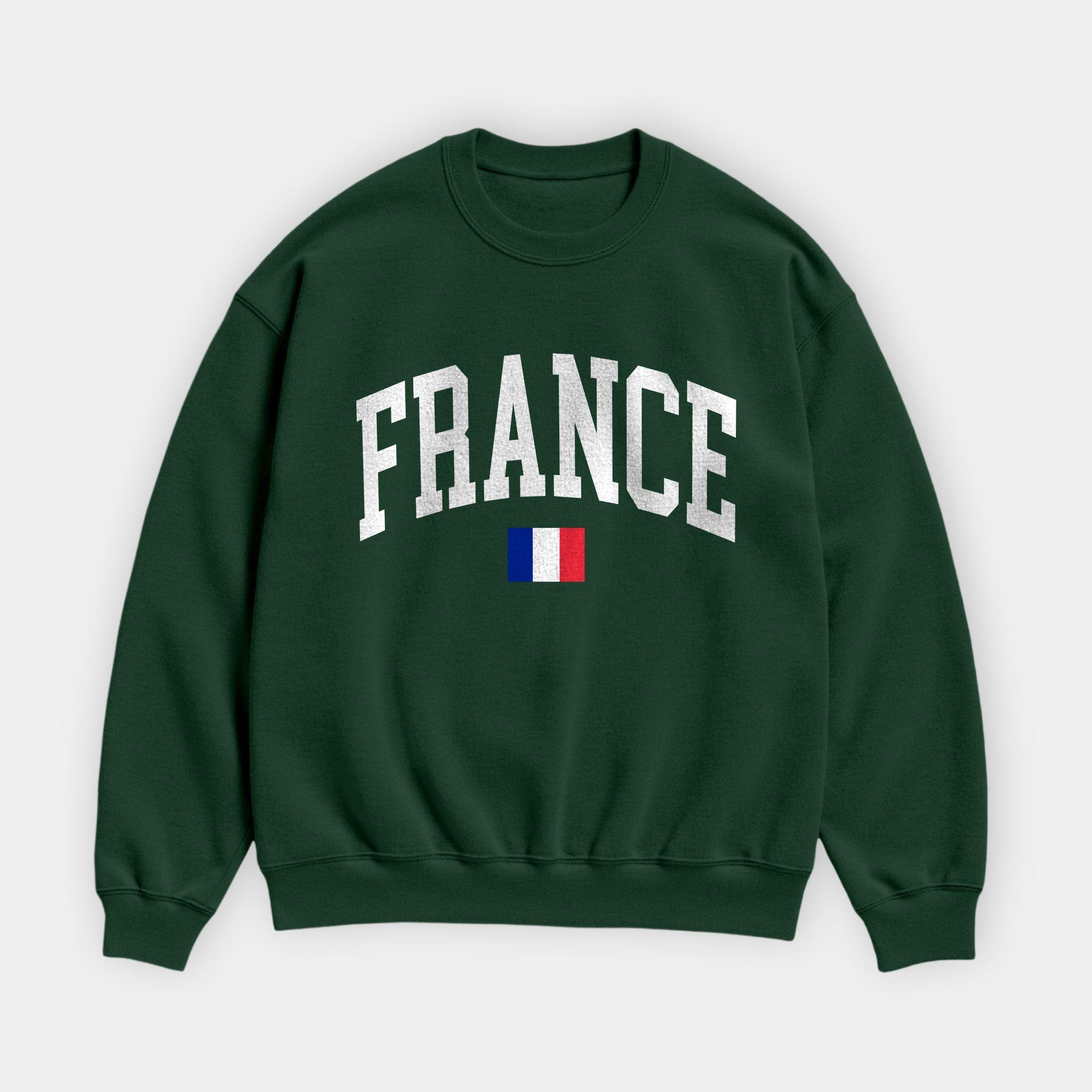 France Collegiate Flag Sweatshirt