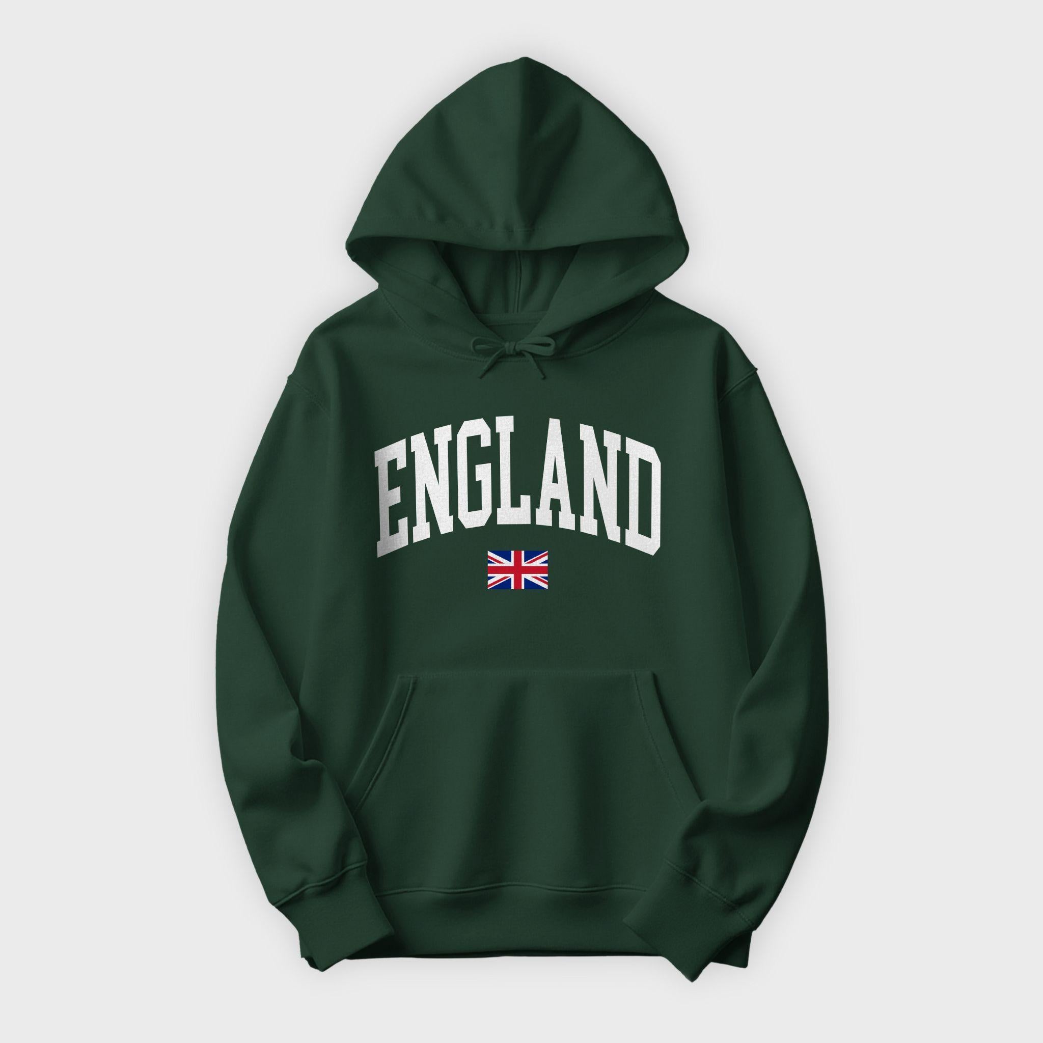 England Collegiate Flag Hoodie
