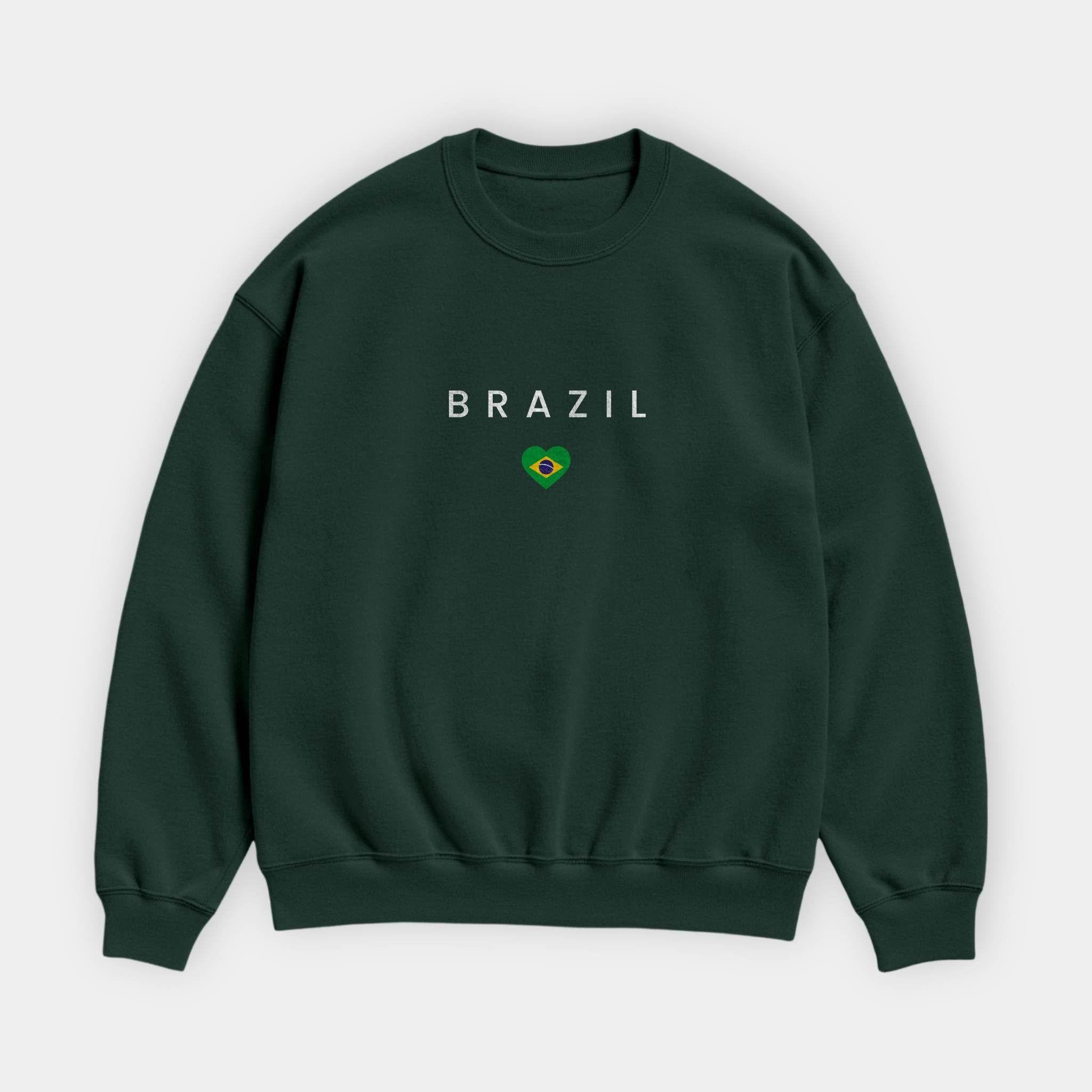Brazil Minimal Flag Sweatshirt