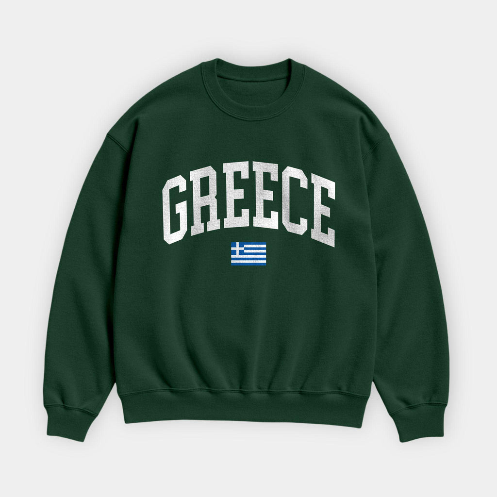 Greece Collegiate Flag Sweatshirt