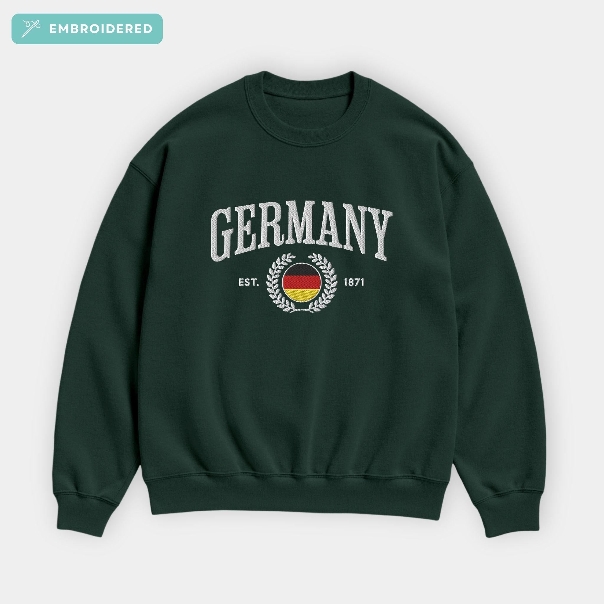 Germany Crest Embroidered Sweatshirt