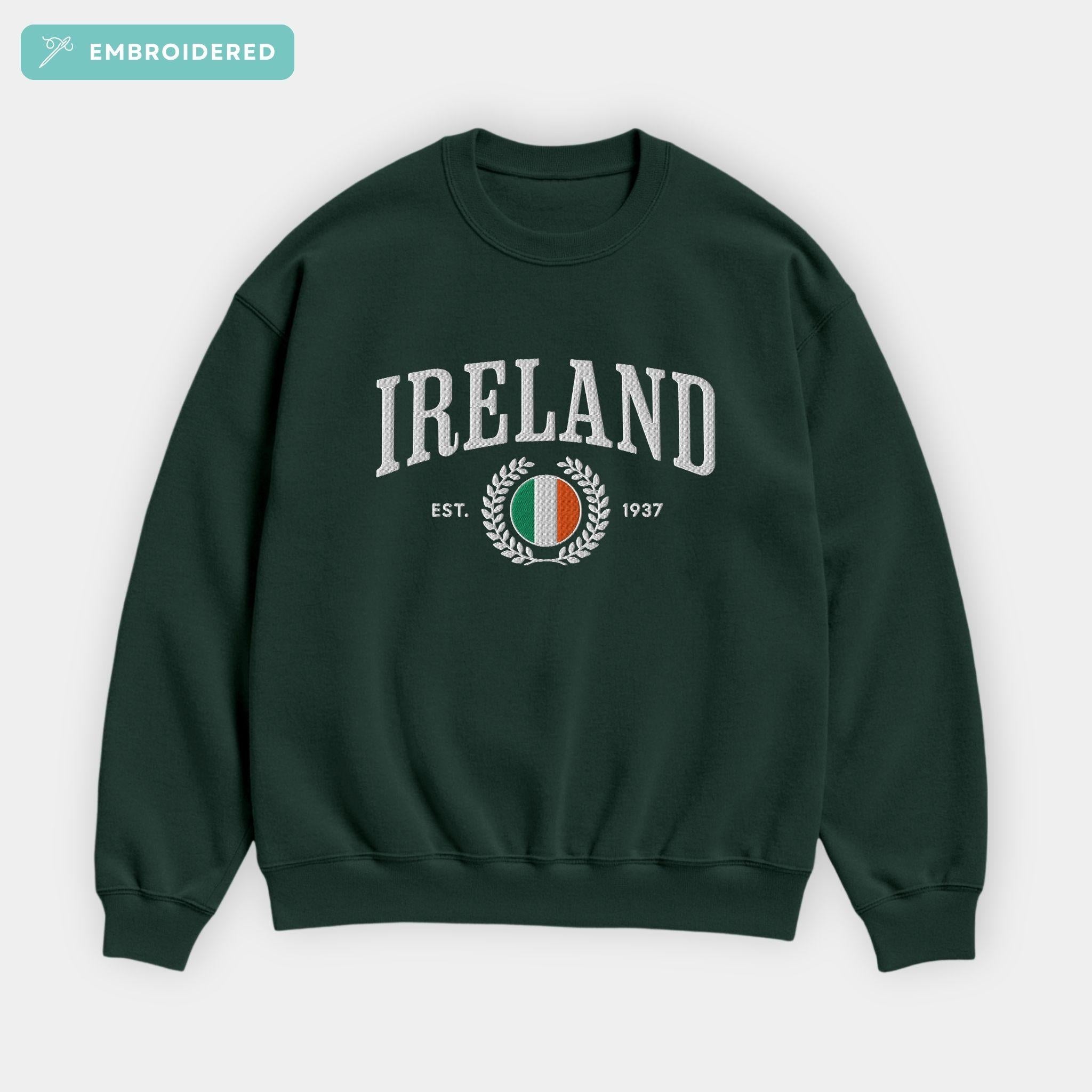 Ireland Crest Embroidered Sweatshirt
