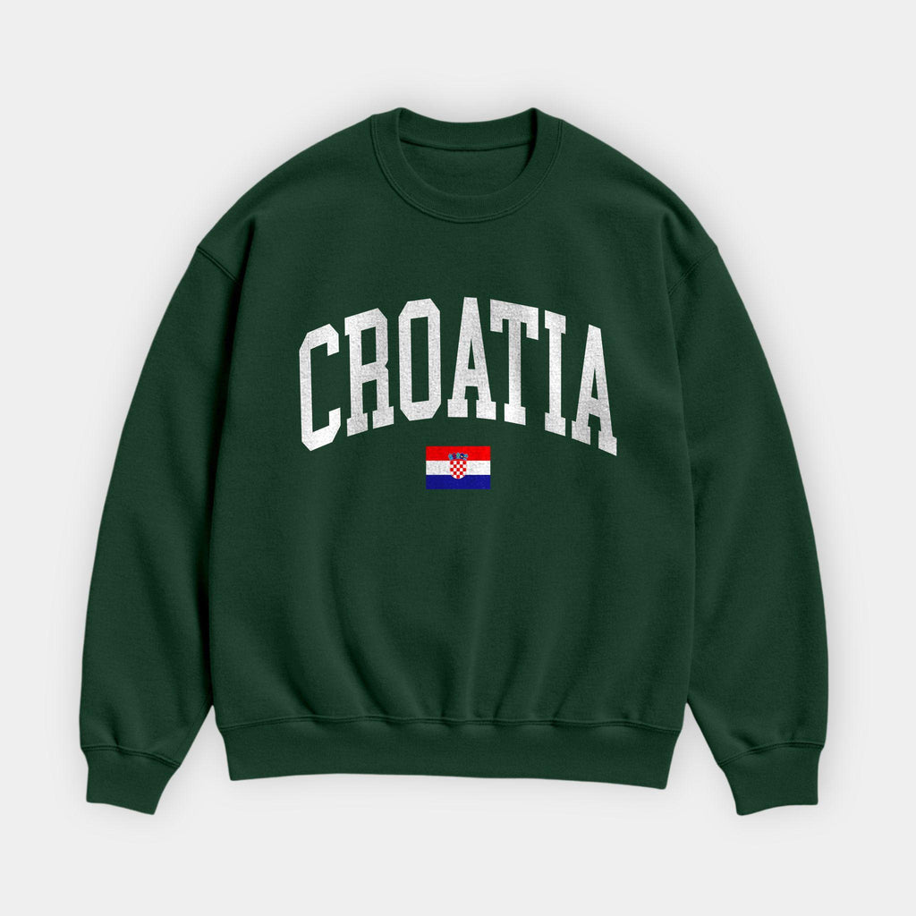 Croatia Collegiate Flag Sweatshirt
