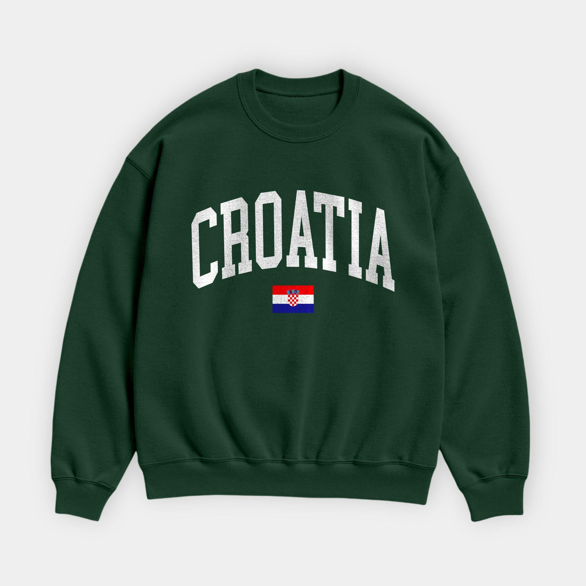 Croatia Collegiate Flag Sweatshirt
