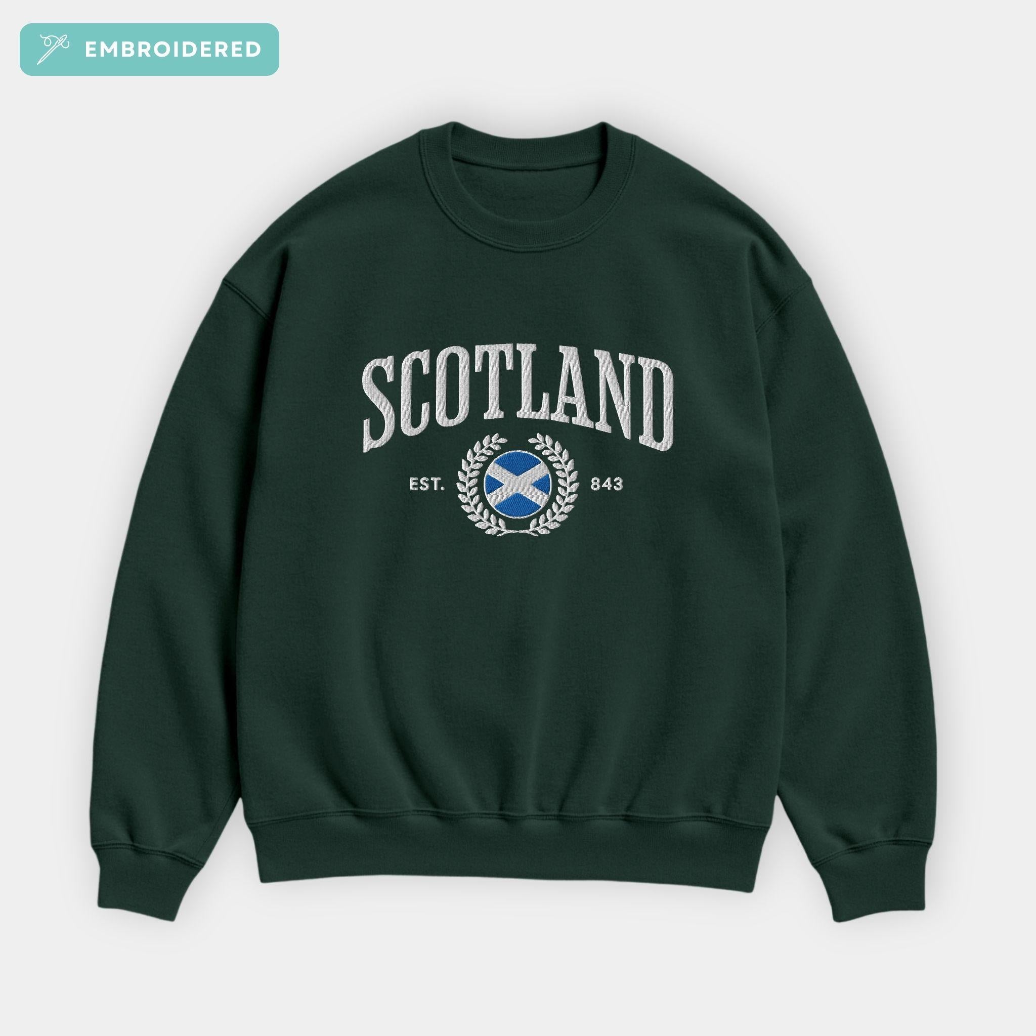 Scotland Crest Embroidered Sweatshirt