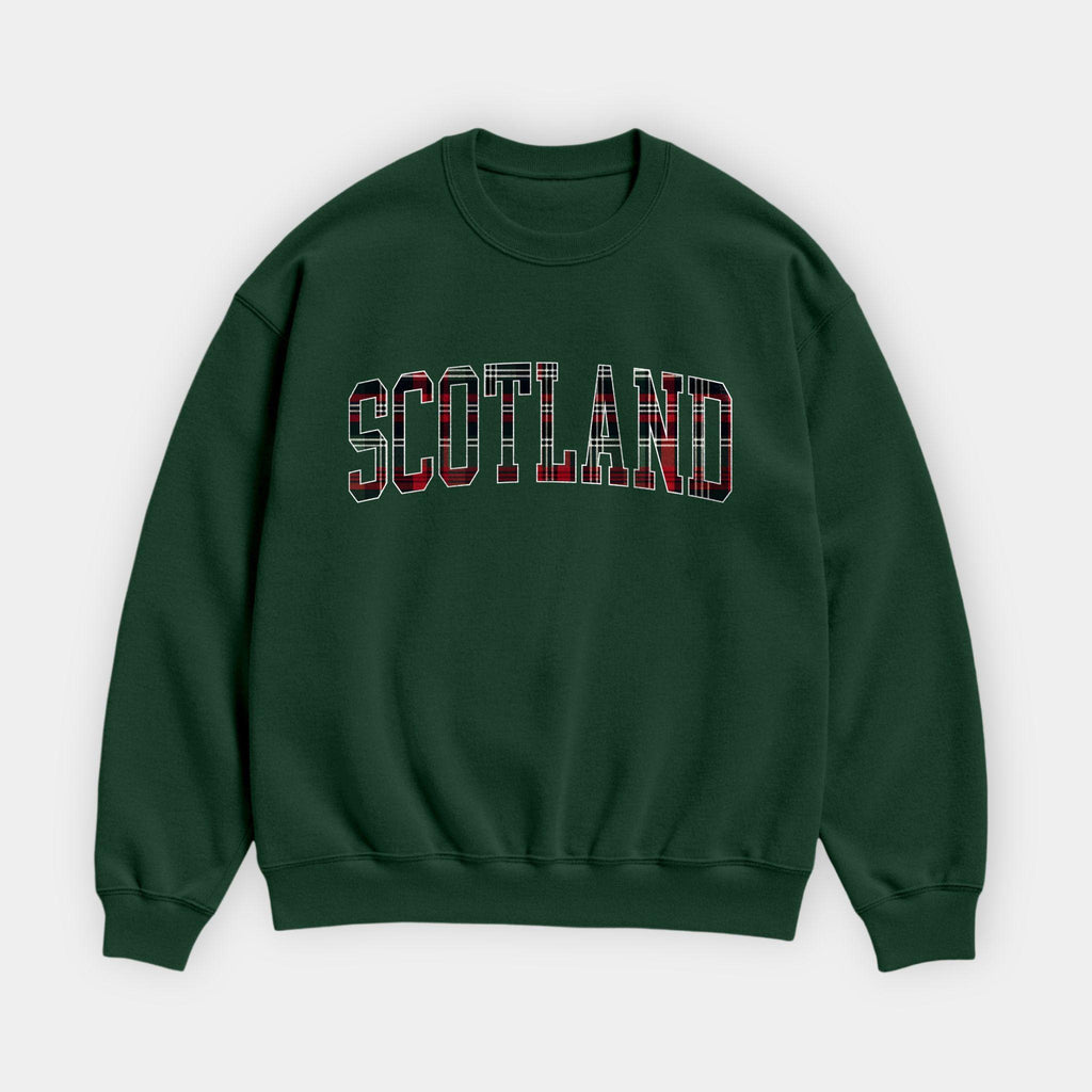 Scotland Tartan Letter Sweatshirt