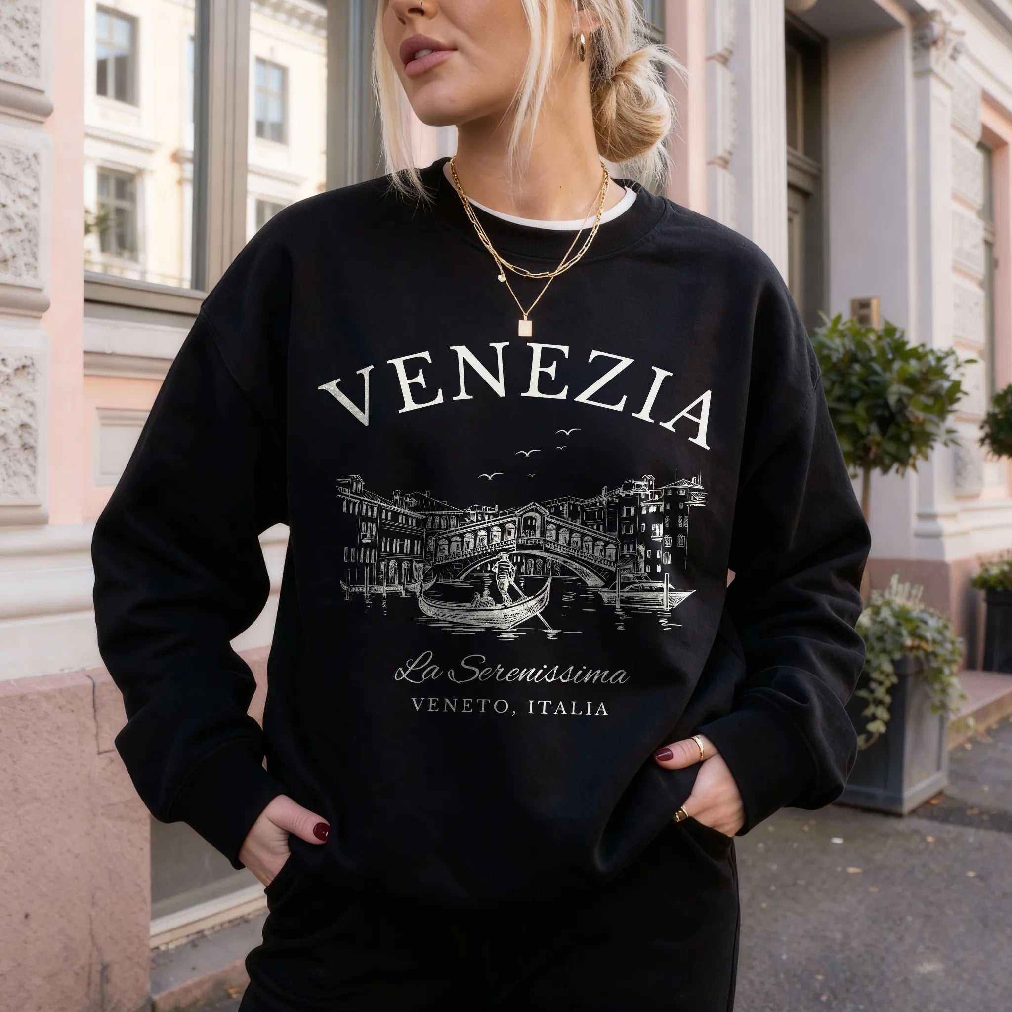 Venice Vintage Sketch Sweatshirt