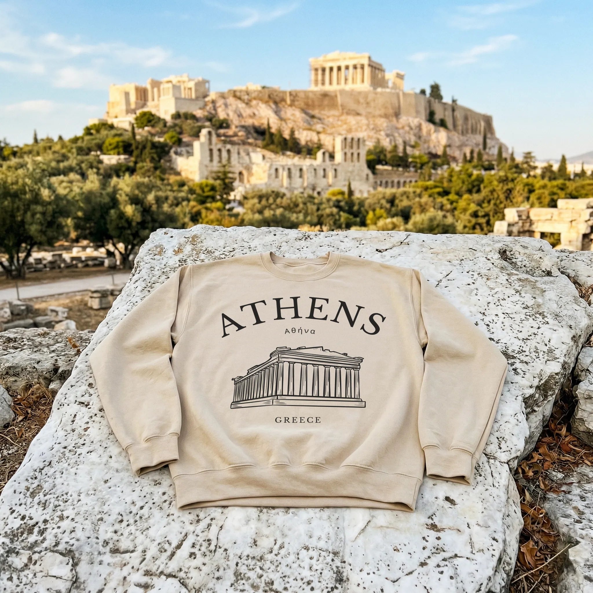 Athens Vintage Sketch Sweatshirt