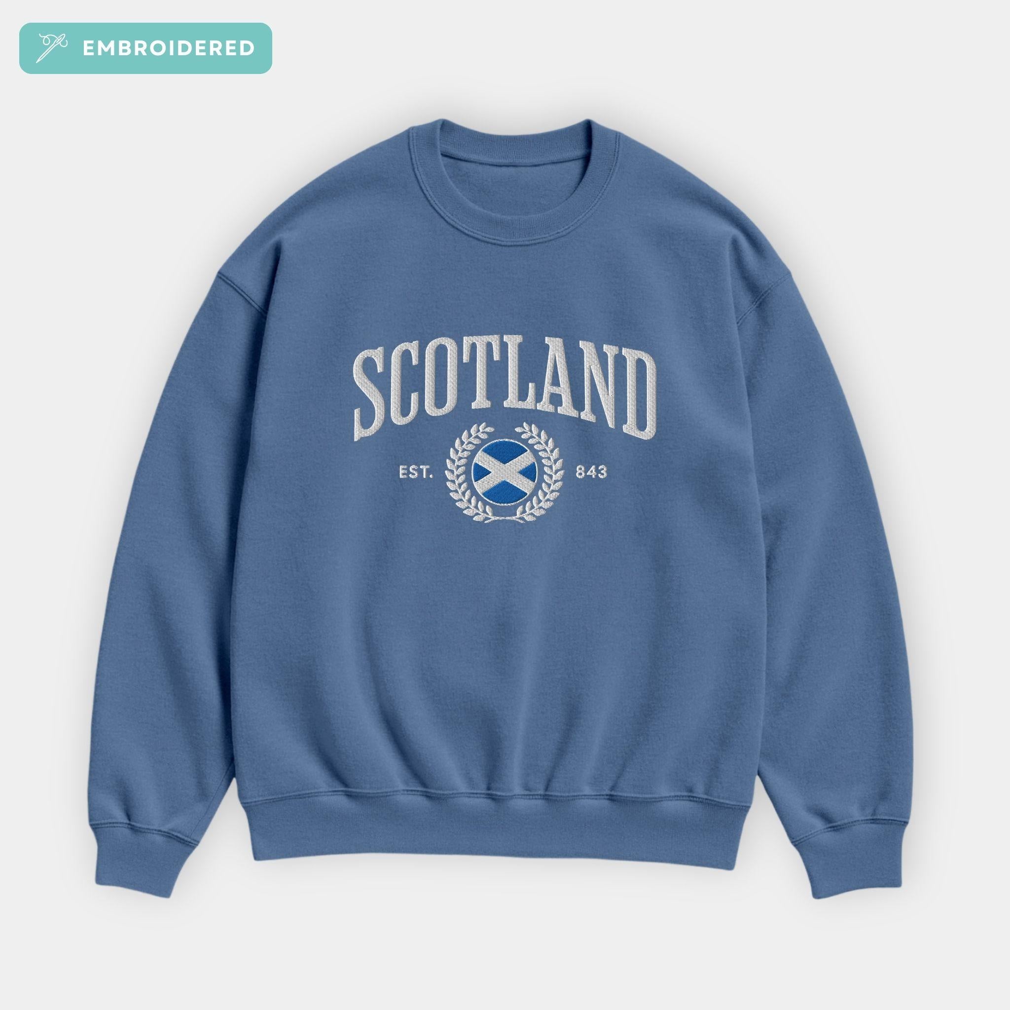 Scotland Crest Embroidered Sweatshirt