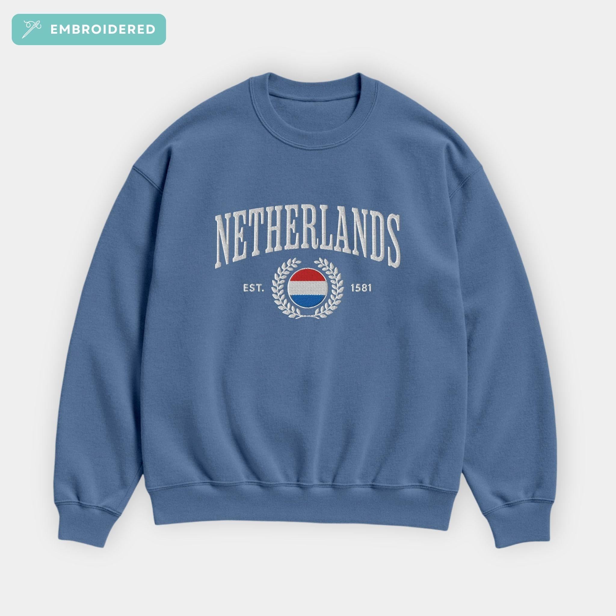 Netherlands Crest Embroidered Sweatshirt